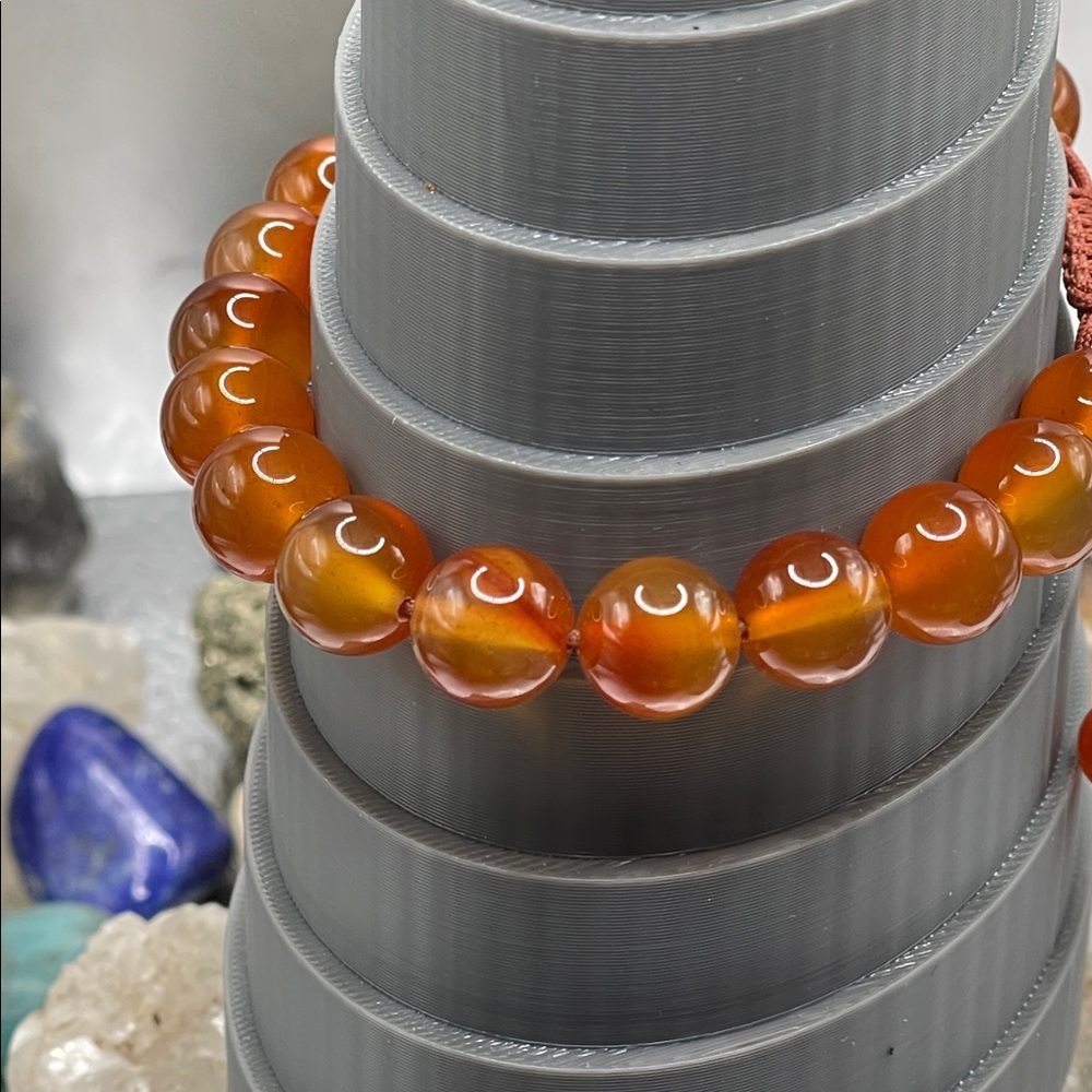 3.19.26-6 Sophisticated Carnelian Bolero Bracelet - Picture 10 of 10